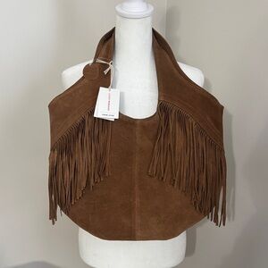 NWT Lucky leather fringe purse